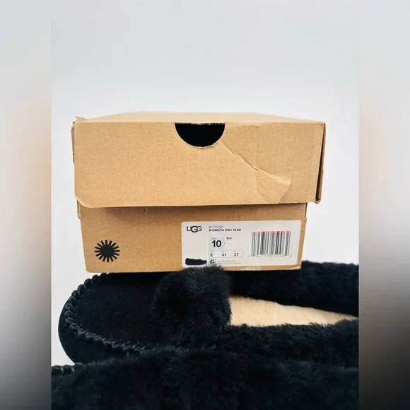 NEW UGG sz10 dakota spill seam sheepkin slippers - Picture 6 of 7